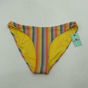 NWT Marine Layer Havana Full Cut Bikini Bottom | Rainbow Stripe | Medium